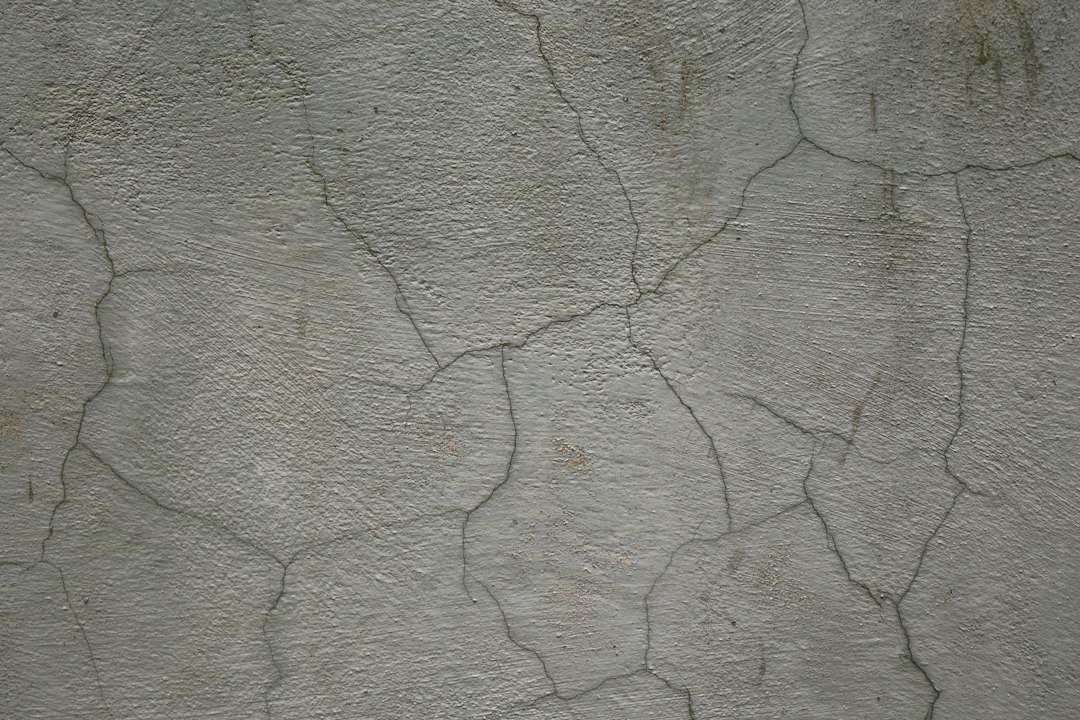 Close-up of a cracked wall, a common warning sign on a house with foundation problems