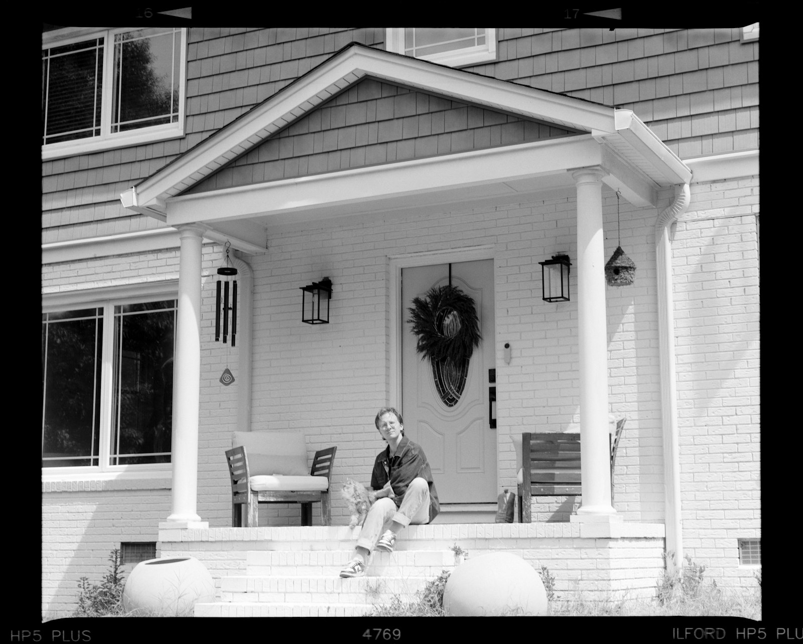Front porch steps of a family home held under a life estate