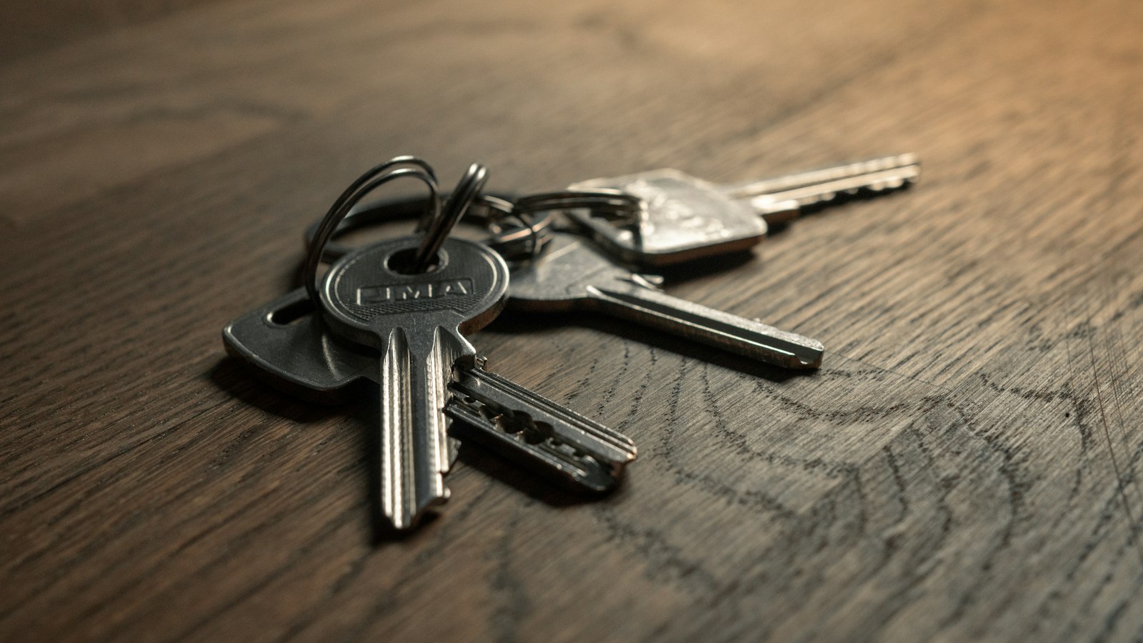 House keys on a table after closing on an assumable mortgage