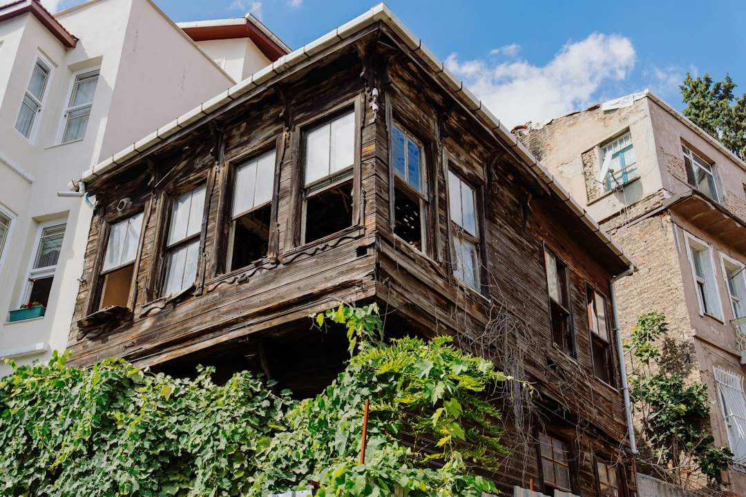Overgrown vacant wooden house, the kind of empty property where squatters rights become an issue for investors