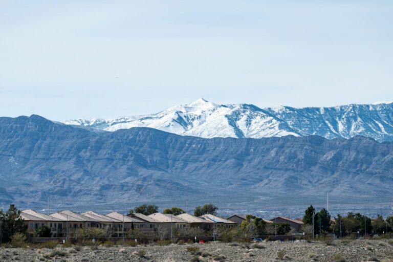 Row of suburban homes under a mountain sky, illustrating the Colorado foreclosure process for real estate investors